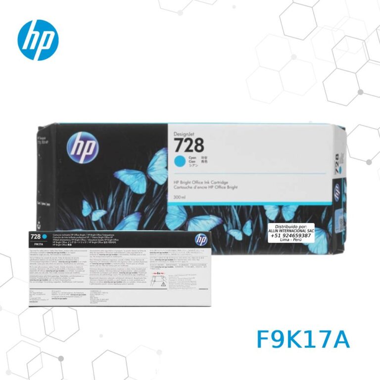 Cartucho de Tinta HP 728 Cyan F9K17A, 300-Ml