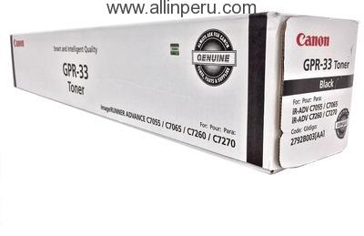 Toner Canon GPR-33BK Negro, 52.000 Paginas