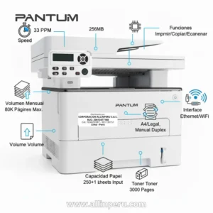 Impresora Láser Pantum M7105DW