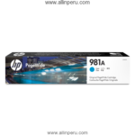 Tinta HP® 981A Cyan J3M68A, 6.000 Páginas