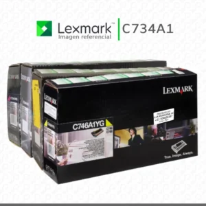 Kit Toner C734A1 Lexmark C734A1KG, C734A1CG, C734A1MG, C734A1YG