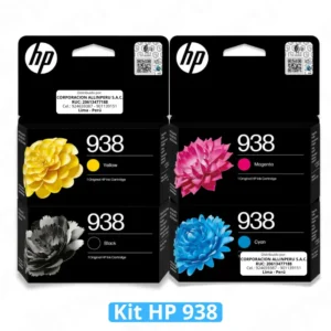 Pack de Tinta HP 938 OfficeJet Pro 9110, 9120, 9130
