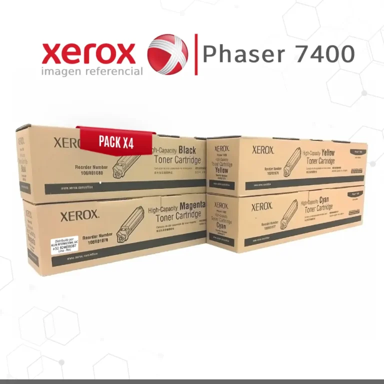 Pack de Toner Xerox Phaser 7400 Alta capacidad