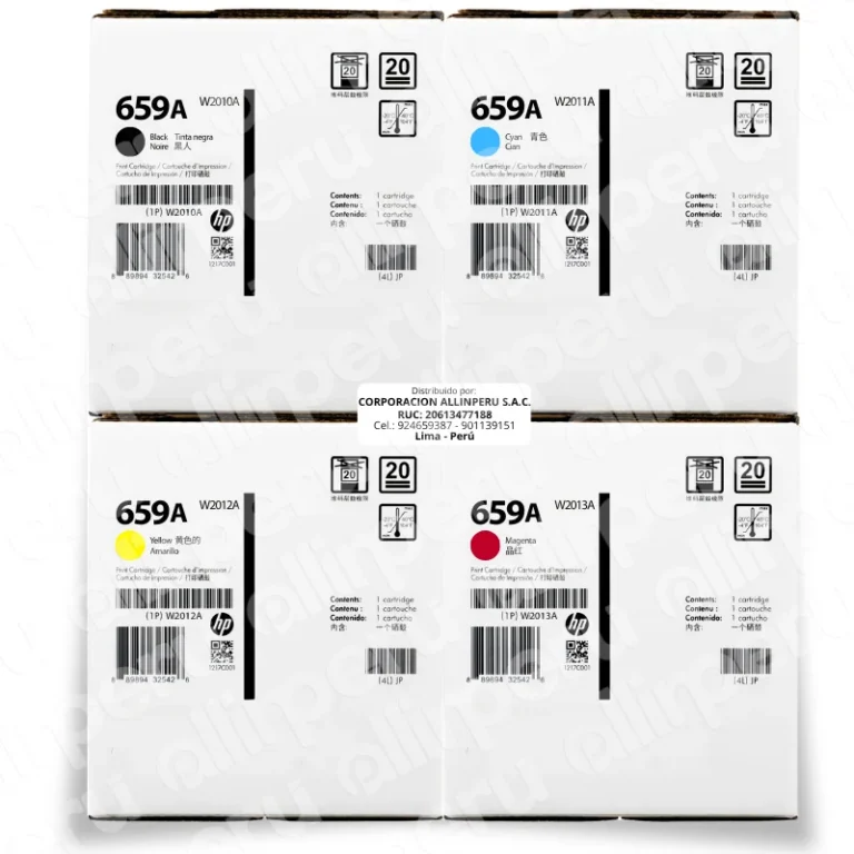 Kit Toner HP 659A CMYK para LaserJet M856 M770 M776