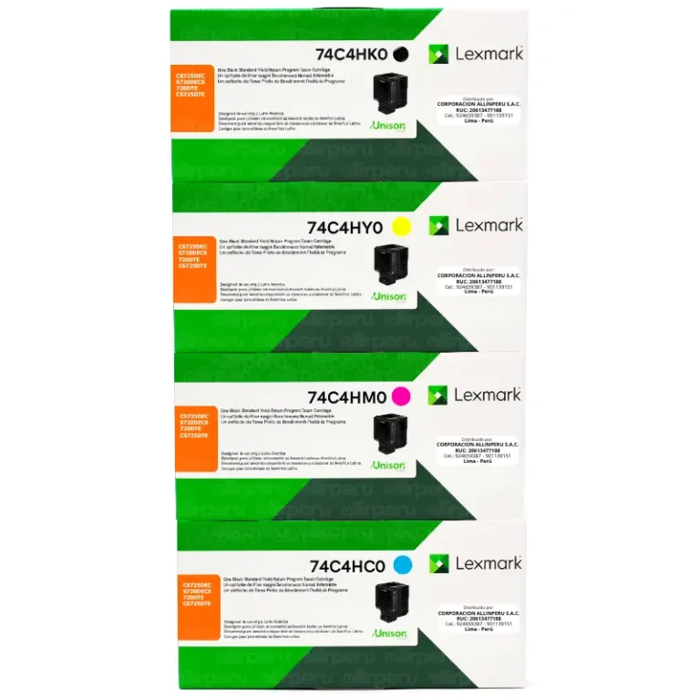 Kit Toner Lexmark 74C4H para CS720, CS725 Original