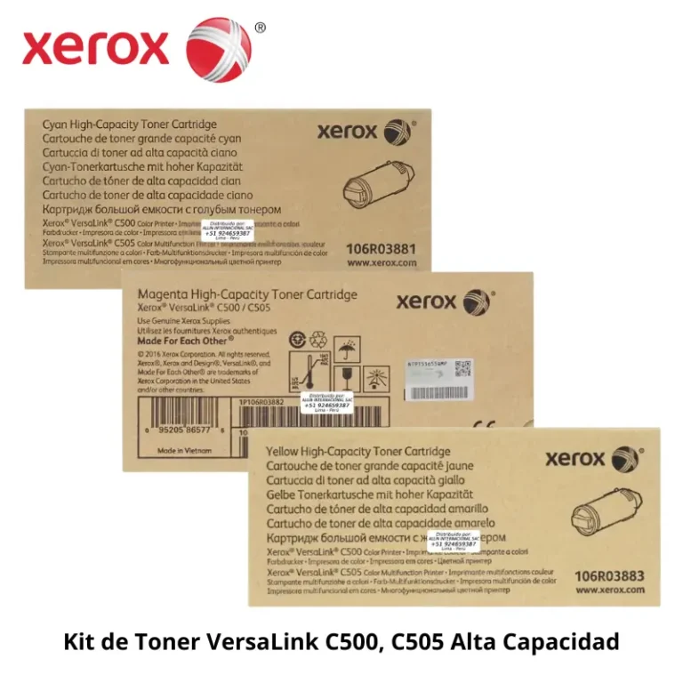 Pack de Toner Xerox VersaLink C500, C505 Alta Capacidad