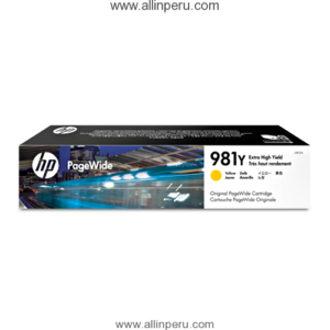 Tinta HP® 981Y Yellow L0R15A, 16.000 Páginas