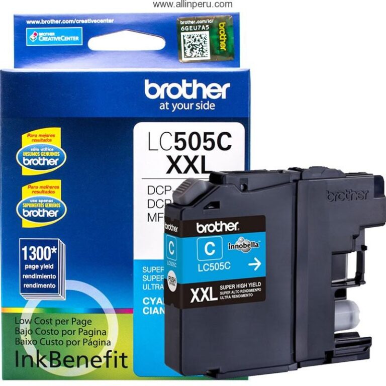 Tinta Brother LC-505C Cyan, 1300 Paginas