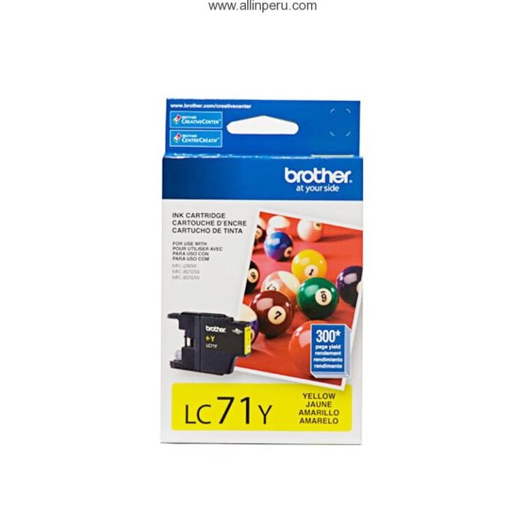 Tinta Brother LC-71Y Yellow, 300 Paginas