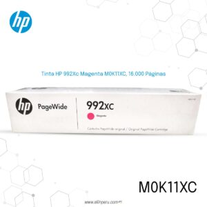 Pack de Tinta HP 992Xc 4 colores M0K30XC, M0K26XC, M0K07XC, M0K11XC