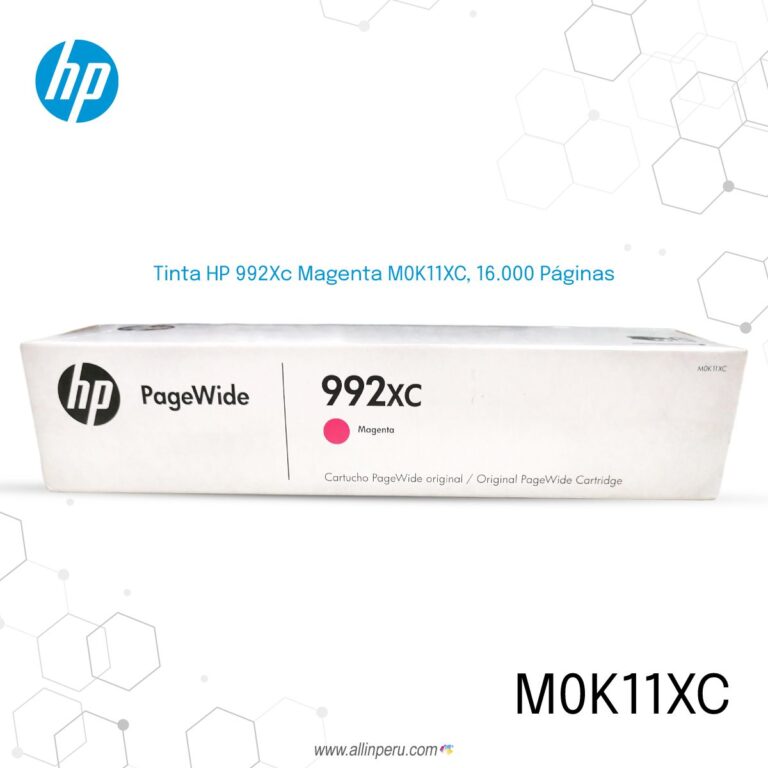 Pack de Tinta HP 992Xc 4 colores M0K30XC, M0K26XC, M0K07XC, M0K11XC