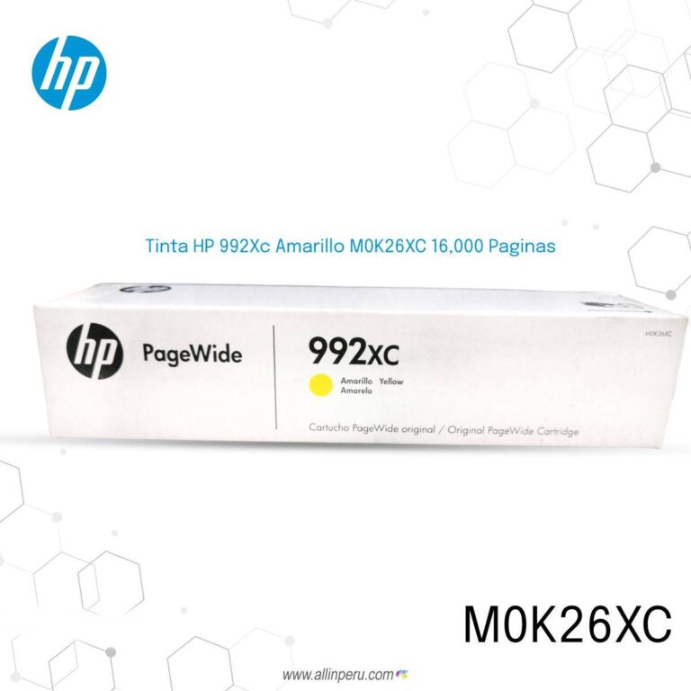 Pack de Tinta HP 992Xc 4 colores M0K30XC, M0K26XC, M0K07XC, M0K11XC