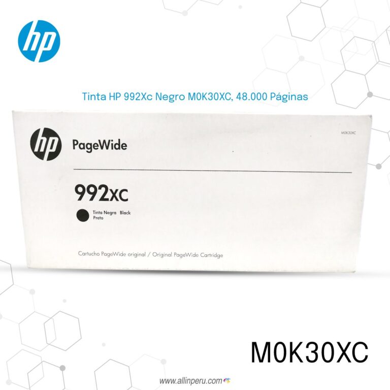 Pack de Tinta HP 992Xc 4 colores M0K30XC, M0K26XC, M0K07XC, M0K11XC