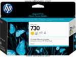 Cartucho de Tinta HP 730 Yellow P2V64A, 130Ml