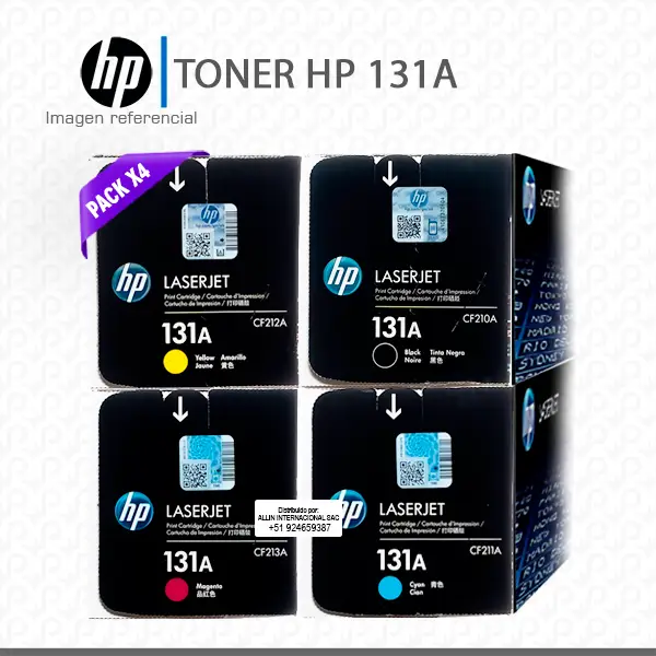 Kit Tóner HP 131A CMYK para LaserJet M251 M276