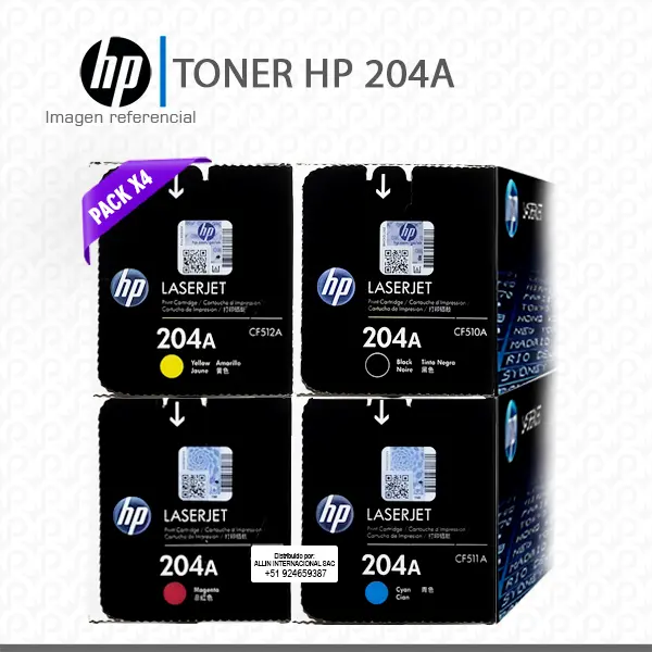 Kit Toner HP 204A para LaserJet Pro M154 M180 M181