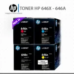 Kit 4 Toner HP 646X Negro 646A Color LaserJet CM4540