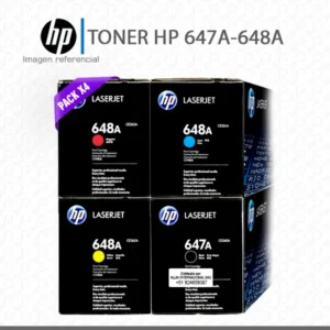 Kit Toner HP 647A y 648A para LaserJet CP4025 CP4520 CP4525