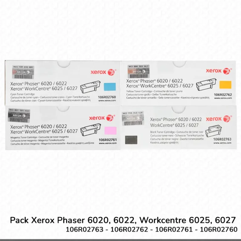 Pack de Toner Xerox Phaser 6020, 6022, Workcentre 6025, 6027 Capacidad Estándar