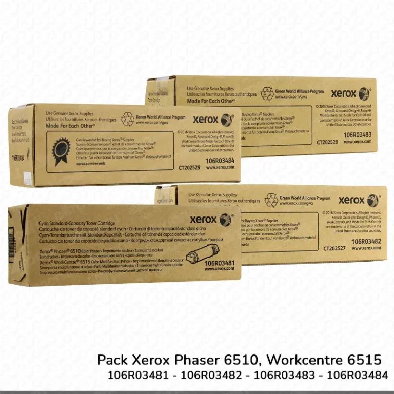 Pack Toner Xerox Phaser 6510 Workcentre 6515 Capacidad Estándar