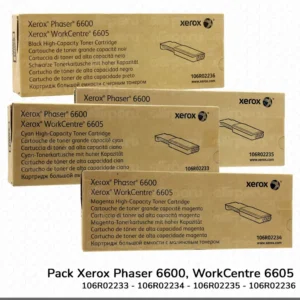 Pack de Toner Xerox Phaser 6600, WorkCentre 6605 Alta capacidad