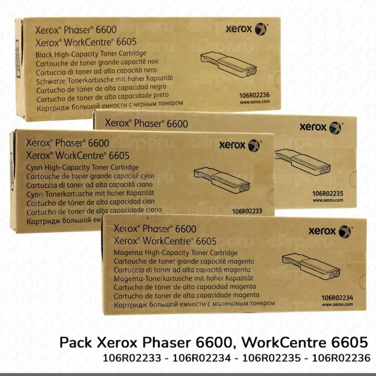 Pack de Toner Xerox Phaser 6600, WorkCentre 6605 Alta capacidad