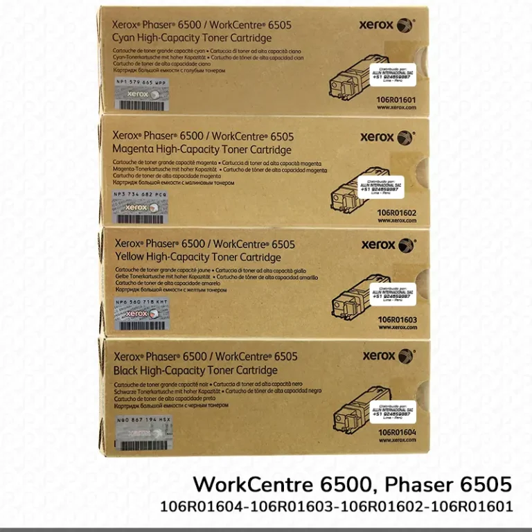 Pack de Toner Xerox WorkCentre 6500, Phaser 6505 Capacidad estándar