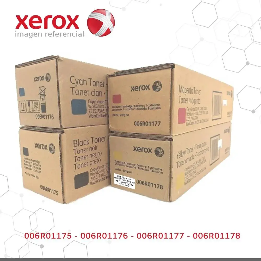 Pack Xerox CopyCentre & WorkCentre Pro C2128/C2636 CopyCentre & WorkCentre Pro C2128, C2636, C3545, 7328, 7336, 7345, 7346 Capacidad Estándar