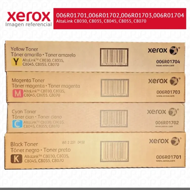 Pack de Toner Xerox AltaLink C8030, C8035, C8045, C8055, C807 original Capacidad Estándar