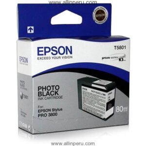 Tinta Epson T580100 Photo Negro T5801, 80Ml