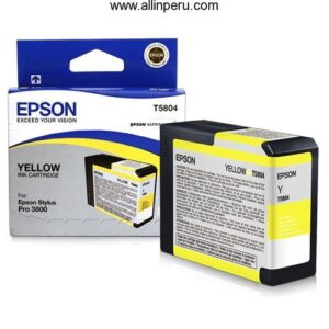 Tinta Epson T580400 Amarillo T5804, 80Ml