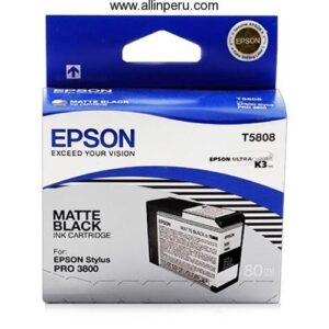 Tinta Epson T580800 Matte Negro T5808, 80Ml