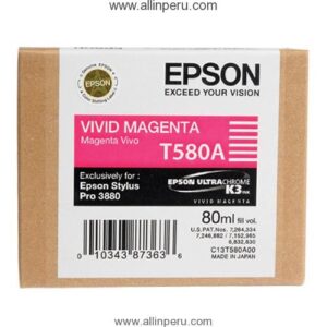 Tinta Epson T580A00 Magenta T580A, 80Ml