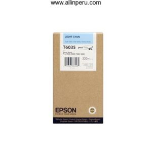 Tinta Epson T603500 Cian Claro T6035, 220Ml