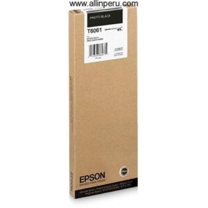 Tinta Epson T606100 Photo Negro T6061, 220Ml