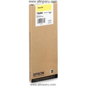 Tinta Epson T606400 Amarillo T6064, 220Ml