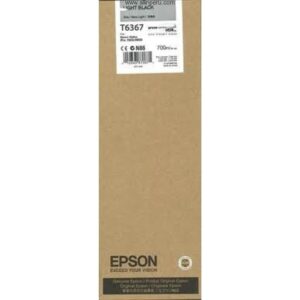 Tinta Epson T636700 Negro claro T6367, 700Ml