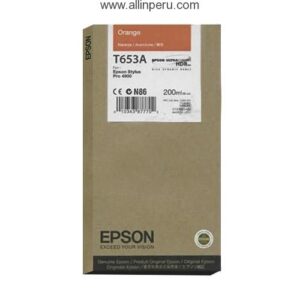 Tinta Epson T653A00 Naranjado T653A, 200Ml