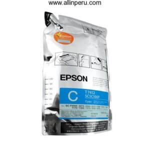Tinta Epson T741200 Cian T7412, 6Lt