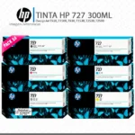 Pack de Tinta HP 727 300ML para Designjet T1500, T1530