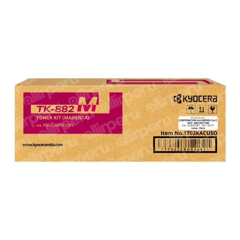 Toner Kyocera TK-882M Magenta para ECOSYS FS-C8500DN Original