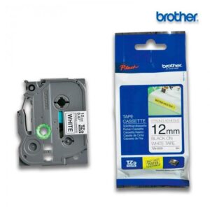 Cinta Brother TZE-S231 1/2″ , Negro & blanco