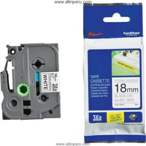 Cinta Brother TZE-S241 3/4″ (18Mm) , Negro & blanco