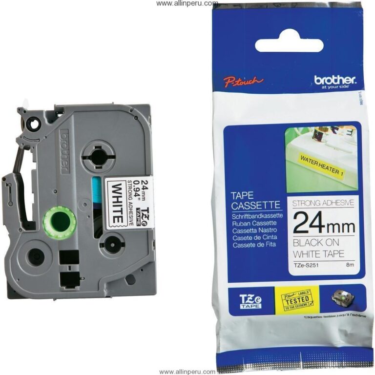 Cinta Brother TZE-S251 24Mm , Negro & blanco