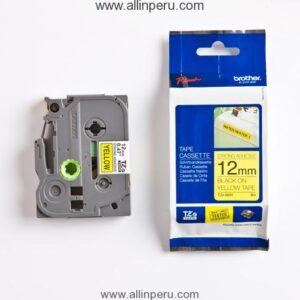 Cinta Brother TZE-S631 1/2″ (12Mm) , Cinta industrial negra & amarillo
