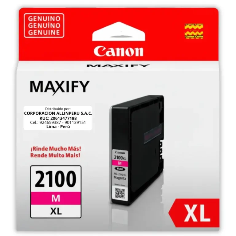 Tinta Canon PGI-2100XL Magenta original alta capacidad 70.9 ML