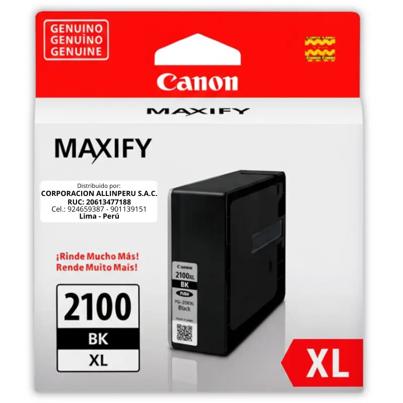 Tinta-Canon-PGI-2100XL-Negro-original-alta-capacidad-29-ML Tinta Canon PGI-2100XL Negro original alta capacidad 29 ML
