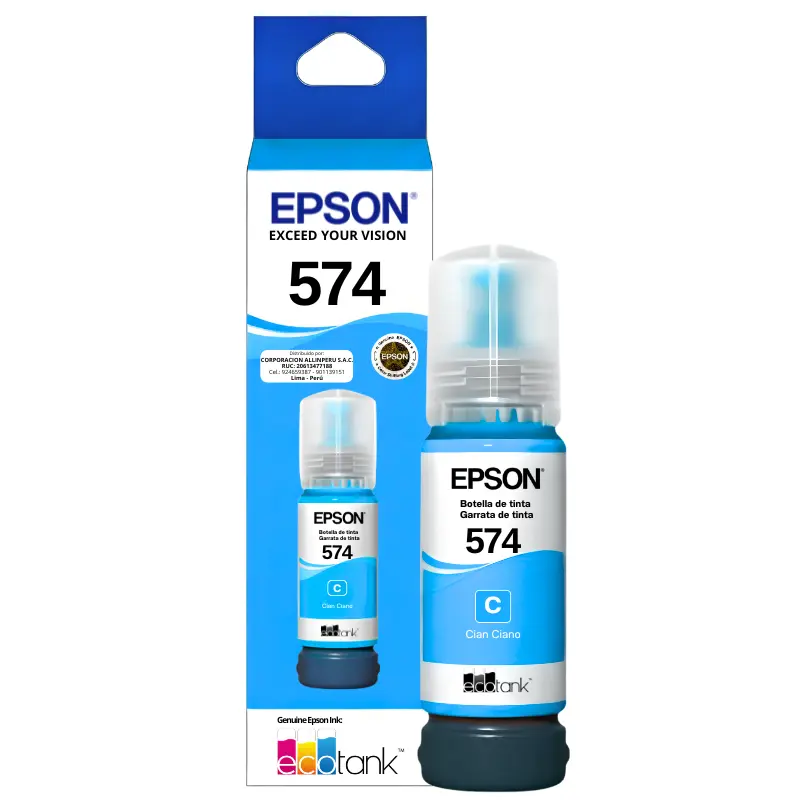 Tinta-Epson-T574220-AL-Cyan-70-ml-—-Botella-original Tinta Epson T574220-AL Cyan botella 70 ml original sellada