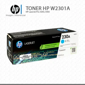 Tóner HP 230A Cian W2301A LaserJet 4203 4303