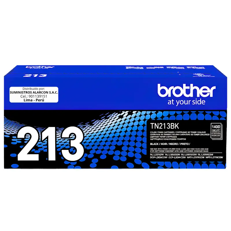 Tóner Brother TN-213BK Negro Original 1.400 Páginas Tóner Brother TN-213BK negro original